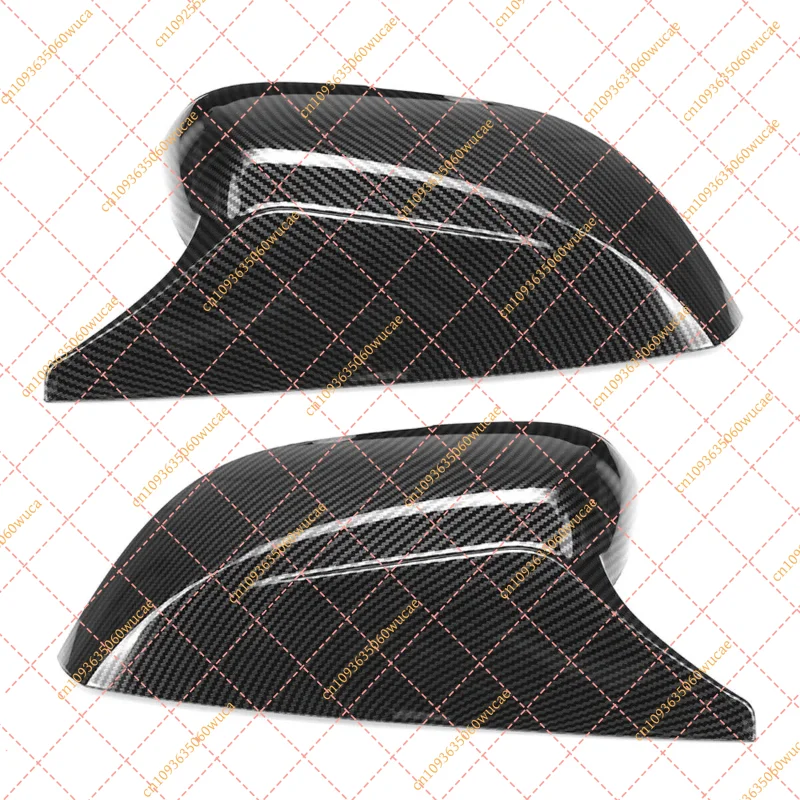 M Style Carbon Fiber Color Side Door Mirror Cover Caps Replacement Part for Infiniti Q50 Q60 Q70 QX30 2014-2021 Accessory