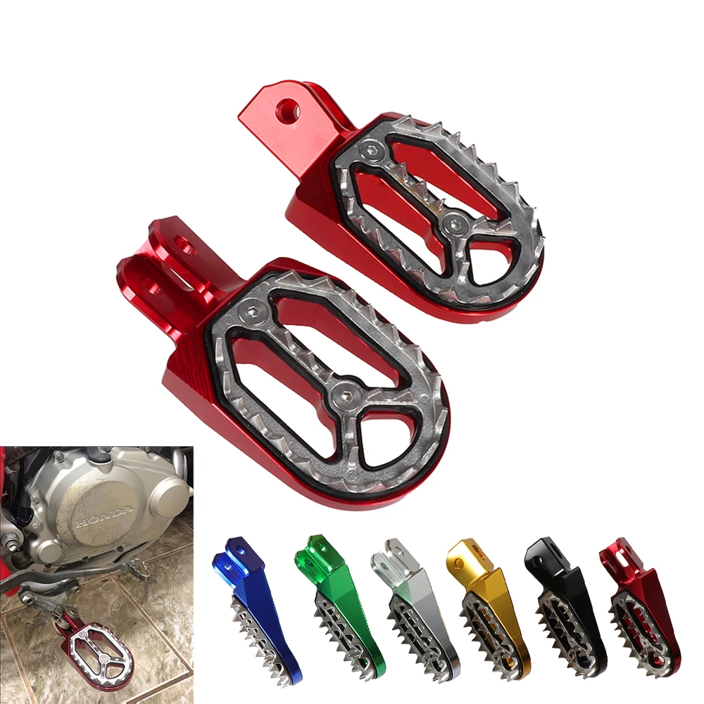 Motorcycle Foot Pegs Aluminum Footrests Footpegs Rests For 2003-2017 Honda CRF230F CRF230L CRF 230 L F CRF 230F 06 07 08 09 14