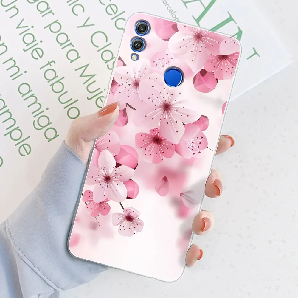 For Huawei Honor 8X Case Honor 8X Watercolor Marble Transparent Cases For Huawei Honor 8X Cover Honor8X Silicone Back Bumper