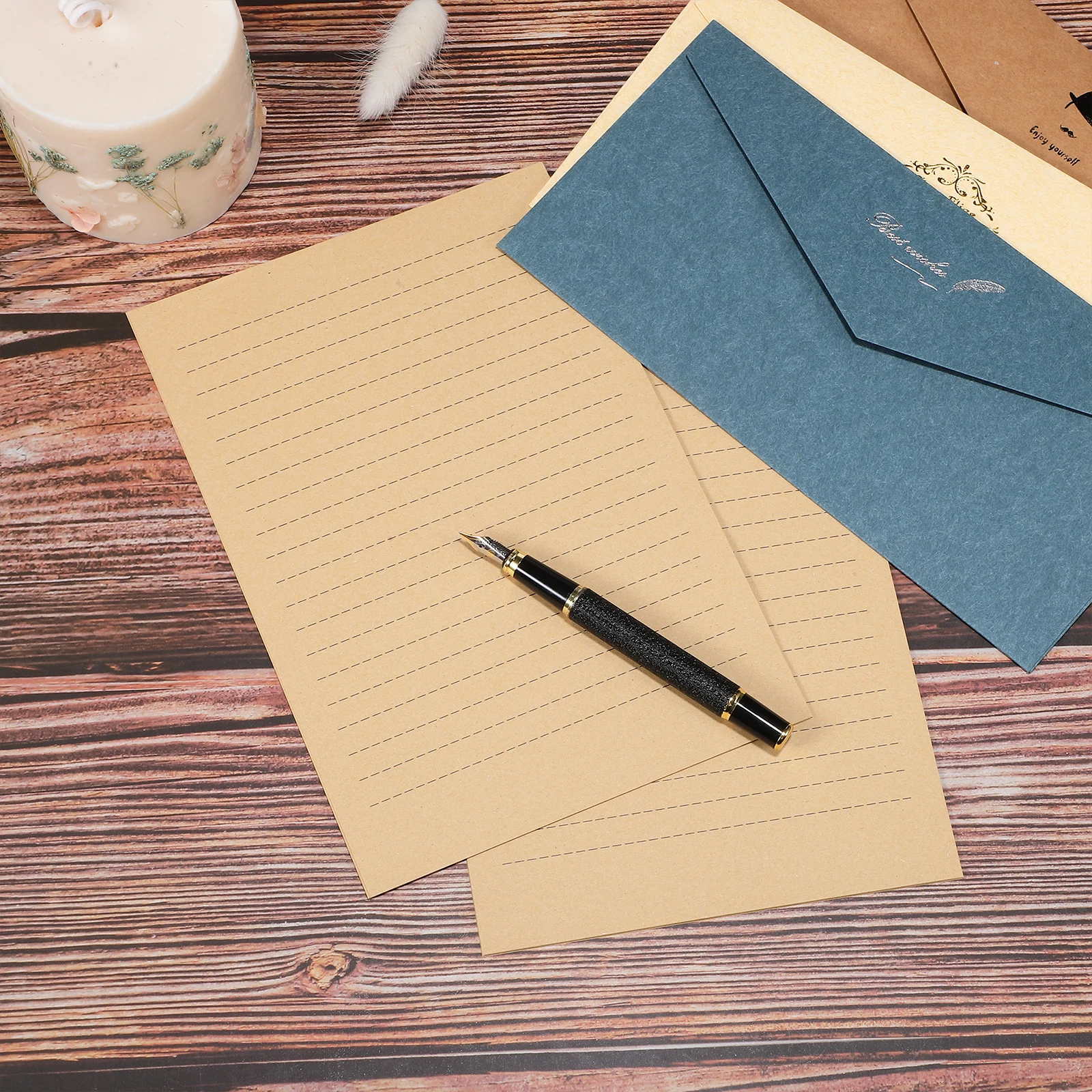 

200 листов бумаги для каллиграфии, винтажные канцелярские принадлежности, конверт для рукописного ввода с буквами, бумага для поздравительных открыток