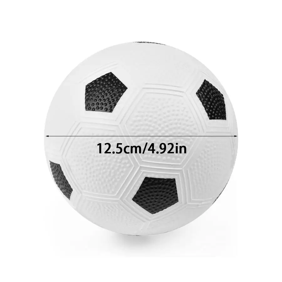 1/2/3pcs Soft Inflatable Soccer Play Ball, Lightweight Blow‑up Football with Classic Pattern, Pet Dog Toy for Courtyard Play XJM