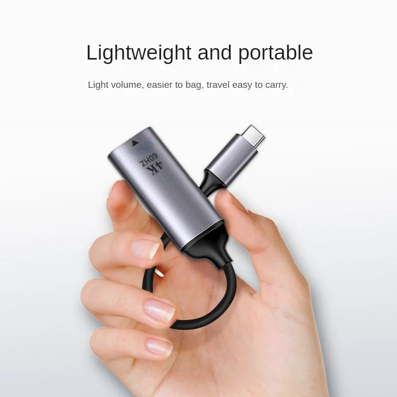 RJ45 female to Type-C male short cable adapter,mobile phone PC's video synchronization for HW MI Laptop video transmission