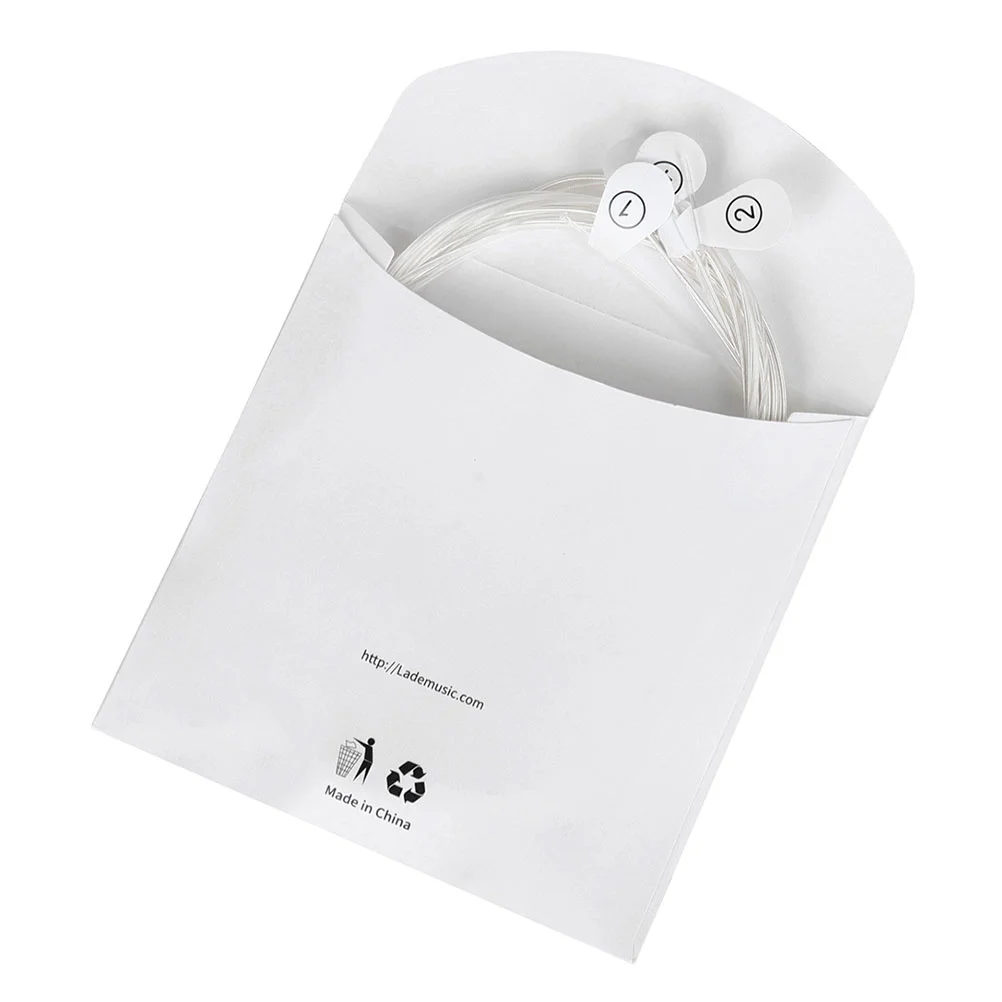 

6pcs Strings For Folk Guitar Silver Plated Copper Alloy Nylon Durable Replacement String Pack Acoustic Guitar Accessories Parts