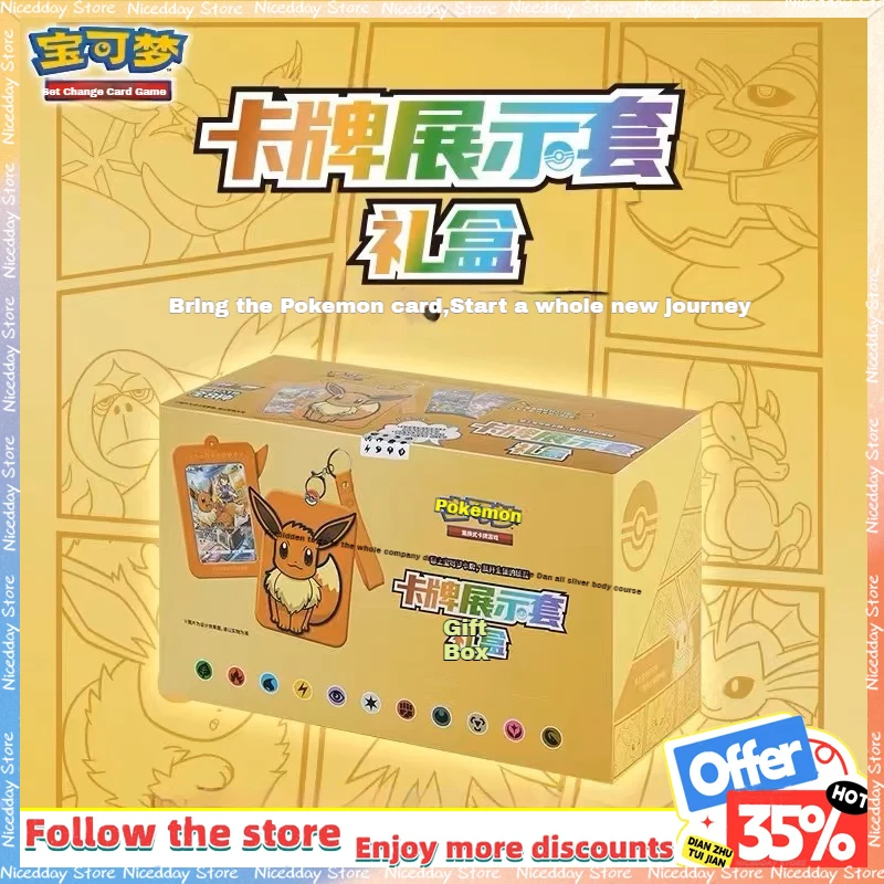 

100%Genuine Original Pokemon Trading Cards Game PTCG Chinese Card Book Gift Box Cards Exhibit Combination Full Range Child Gift