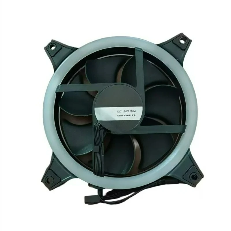 for Aigo for Ice Blade 400 120mm Case Fan, Dual Ring White/Red LED Lighting, Silent 12cm Fan