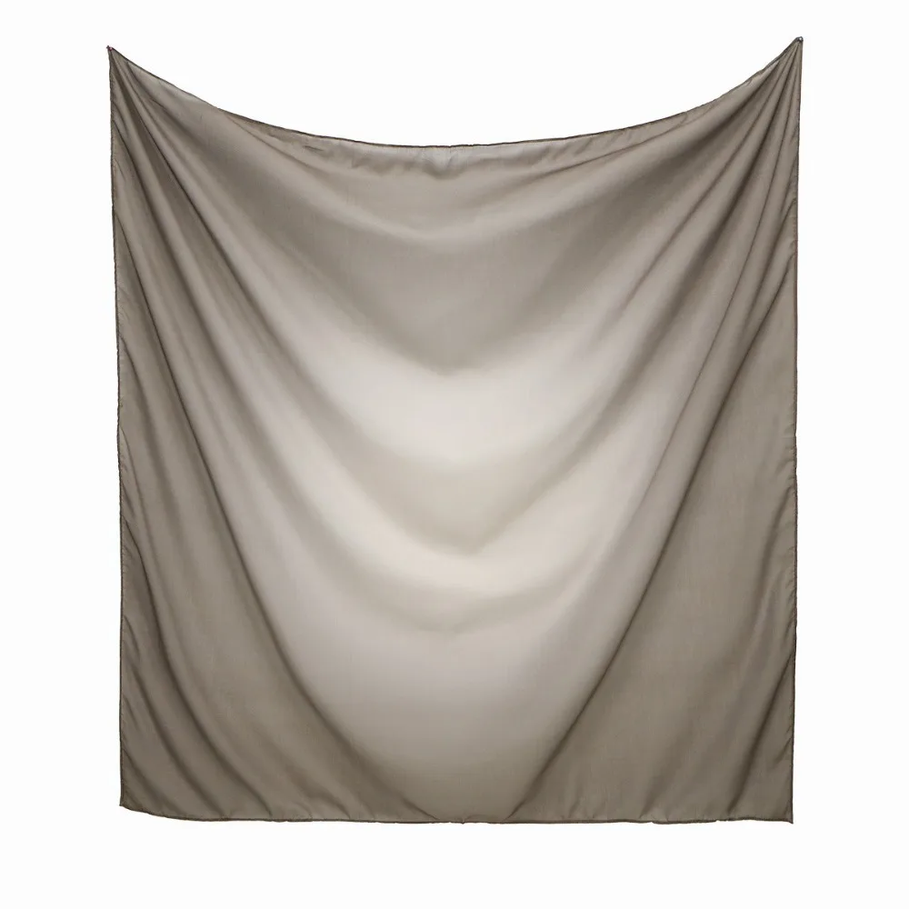 

Fashion 110 x 110 cm Gradient Square Scarf Large Size Square Shape Turban Headscarf Air-conditioned Thin Muslim Hijab Vacation