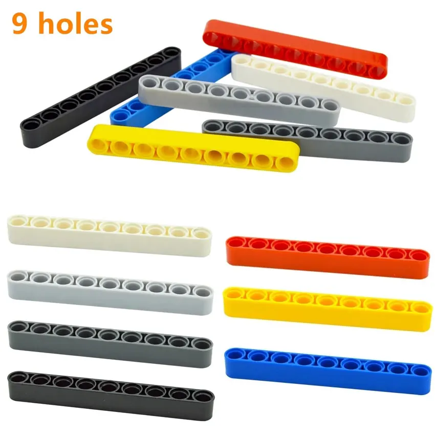 Thick 1x9 hole arm Building Blocks Technical DIY Liftarm Bricks Compatible Assembles Particles MOC Parts Educational Toys 40490