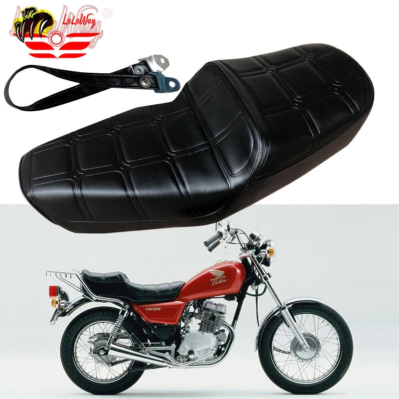 Motorcycle Cushion, Motorcycle Universal Styling Retro Classic Saddle Racer Seat for Honda CM125 Replaceable Seat Universal Moto