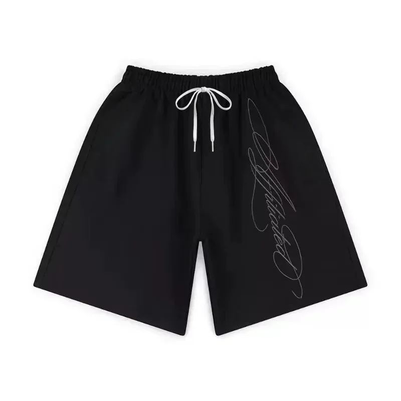 2026 Herren-Streetwear-Shorts im amerikanischen Retro-Stil – Hip-Hop-Graffiti-Buchstaben-Baggy-Sport-Jogging-Sommer-Freizeit-Basketballshorts – Detail 6