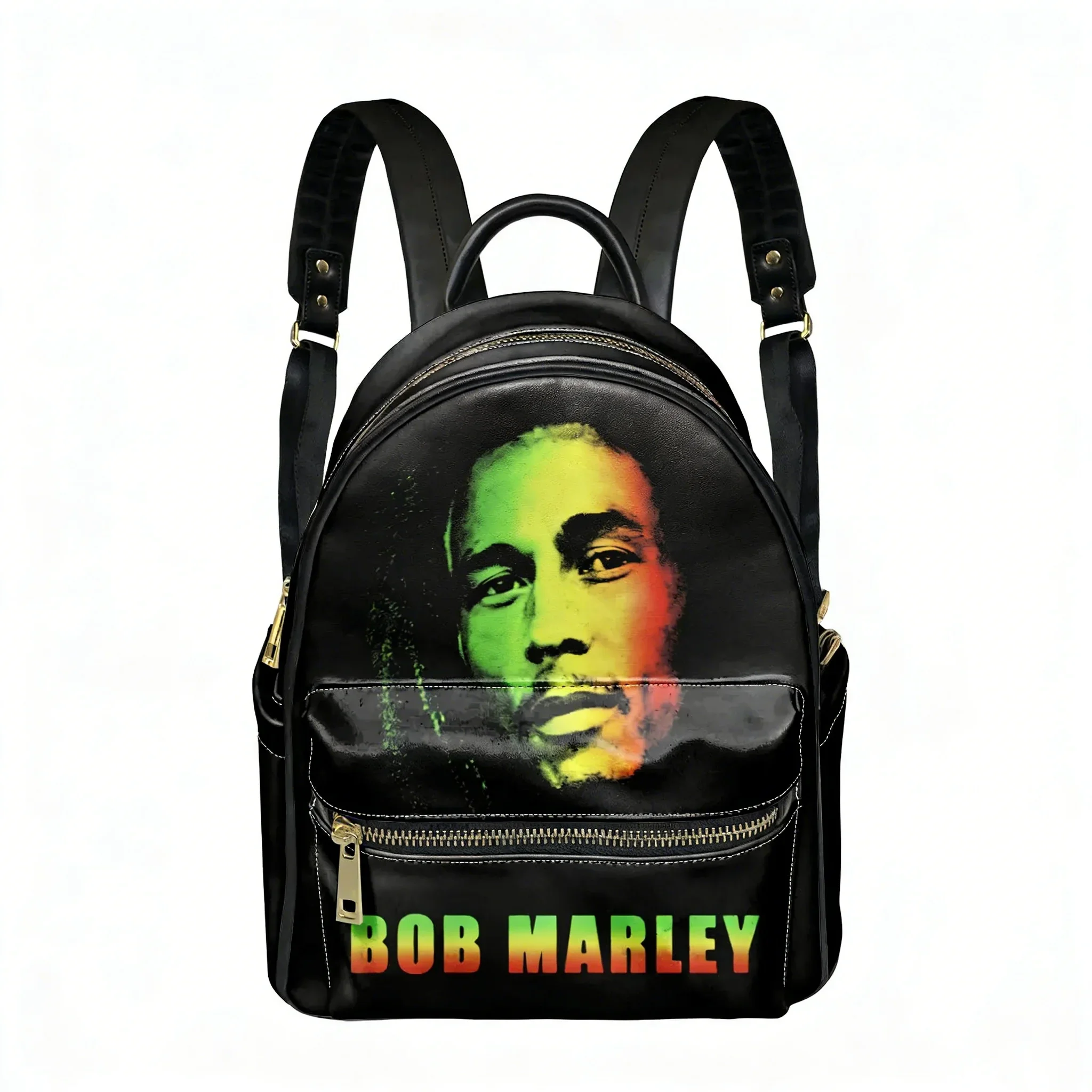 

Bob Marley Reggae Jamaican Singer Backpack Womens Men Double Shoulder Bag Business Travel Bookbag Rucksack Gift Daypack