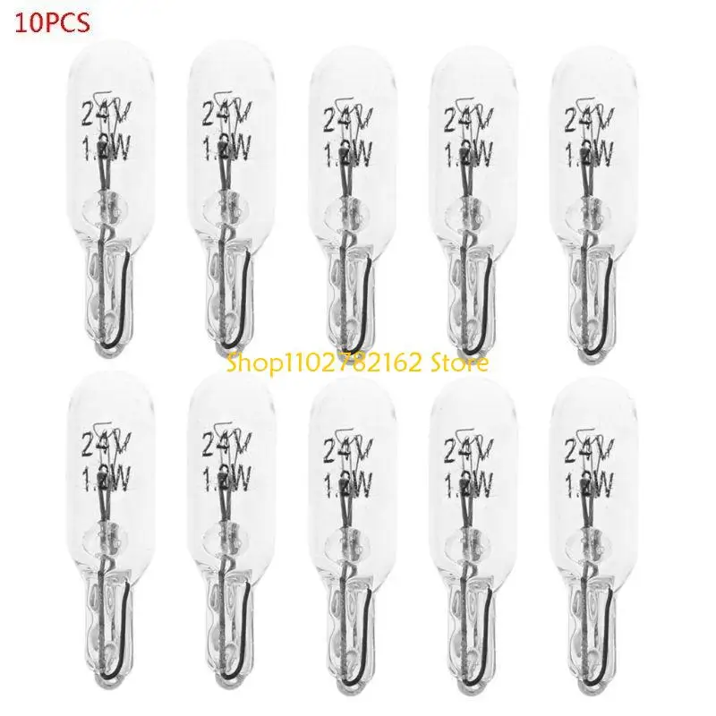 

547B 10pcs 194 CarTrunk License Plate Width Instrument Lamp Light Bulb