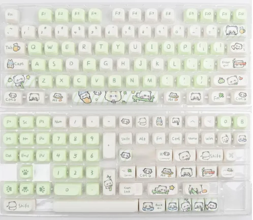 

Набор игровых колпачков MOA, колпачки для клавиш из материала PBT, улучшенный геймерский опыт для механической игровой клавиатуры