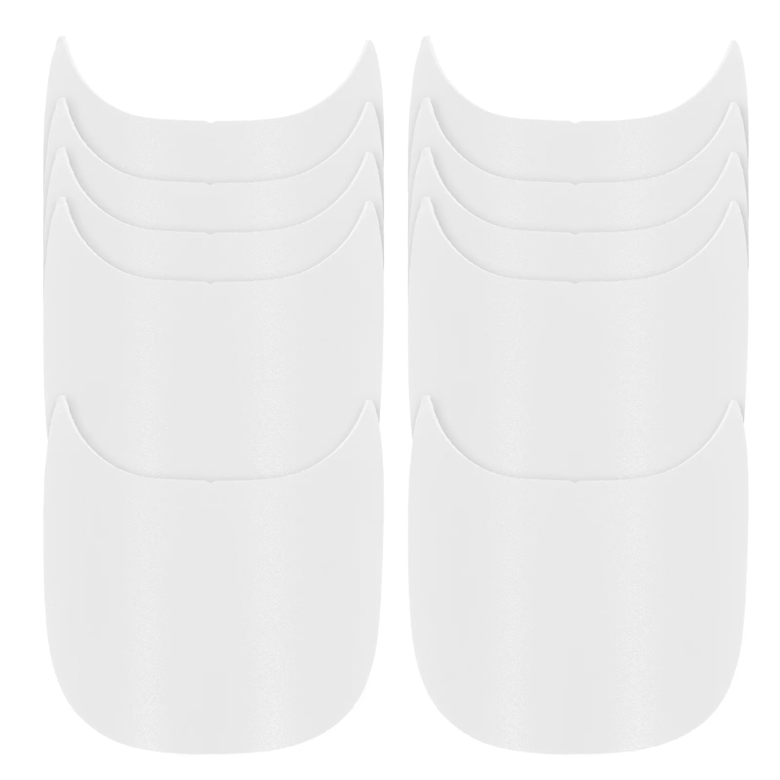 10 قطعة قبعة حافة إدراج البلاستيك منحني واسعة قبعة بيسبول قناع إدراج ل قبعة المشكل الشمس جولف قبعة بيسبول اكسسوارات