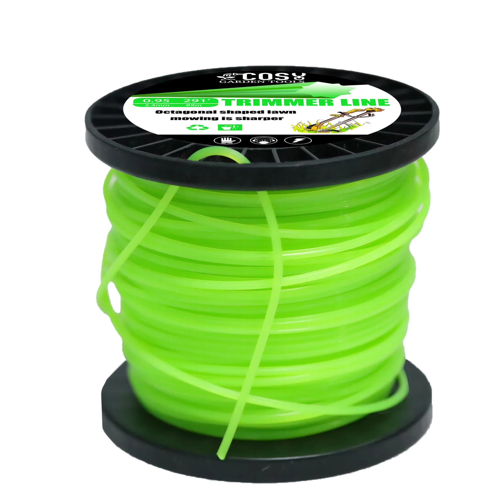 2.7mm*1LB Nylon Octagonal shape Mowing Trimmer Line Trimmer Head String for Grass Trimmer Roll Grass Rope Line Brushcutter Wires