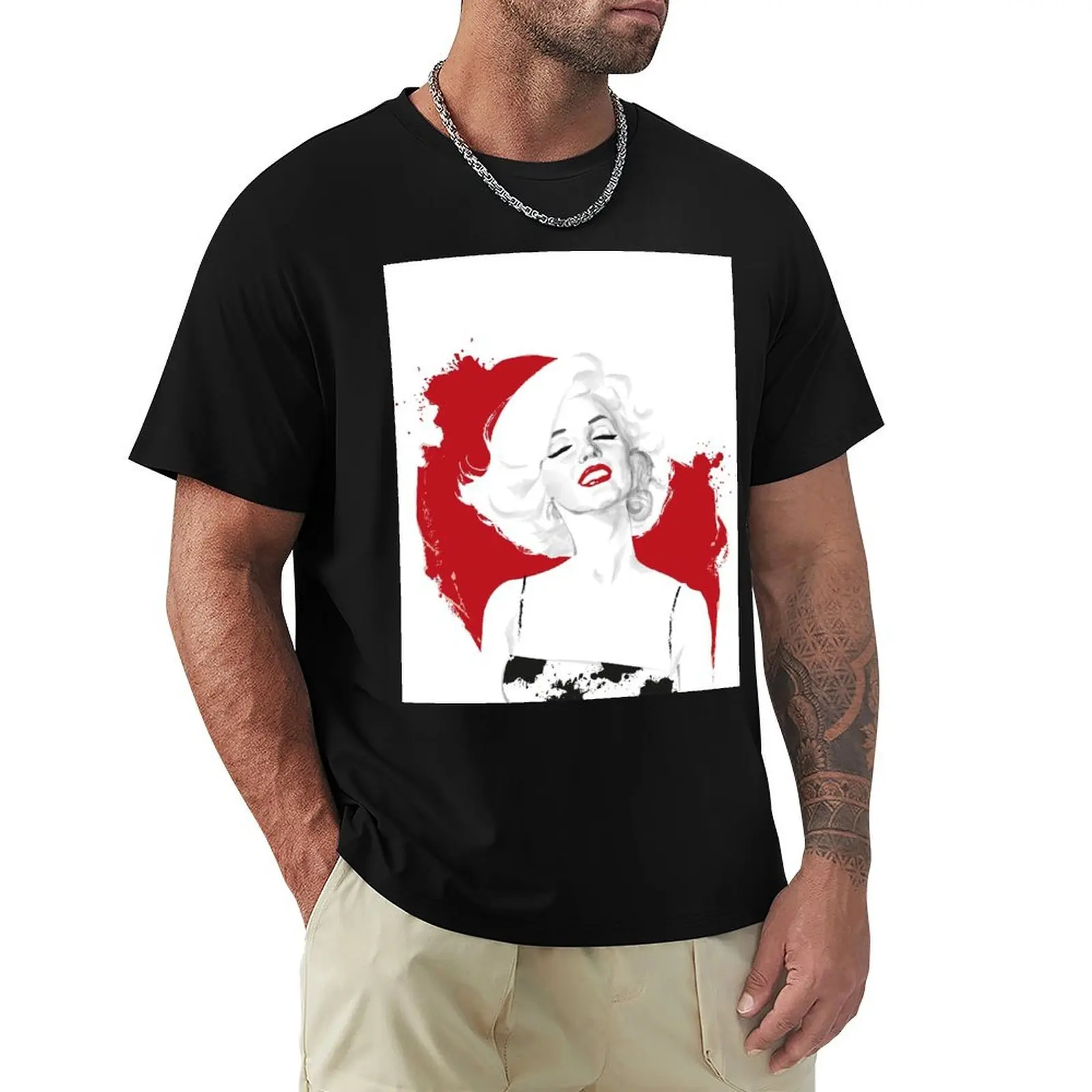 MM Test T-Shirt Basic Crew Neck Short Sleeve Top