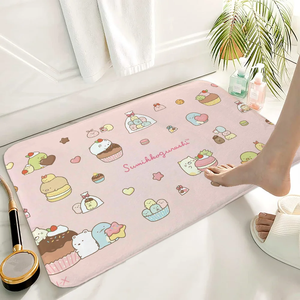 Bath Mat Rug Bathroom Foot Mat Non-slip Mat Small Floor Mats Door Mat Sumikko Gurashi Kitchen Carpet Doormat Entrance Door Rugs