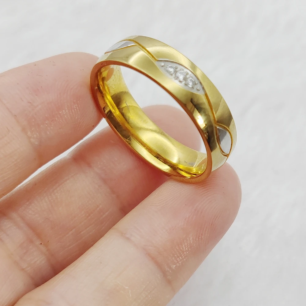 Rings Cheap Vintage Statement Valentines Lovers Wedding Rings Female Fashion Women Golden Private Luxury Jewellery Gift