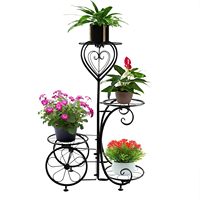 Metal Plant Stand Shelf for Indoor Outdoor Plants Multiple, 4 Tier Tall Corner Vertical Stands, Tiered Flower Pot Holder Rack