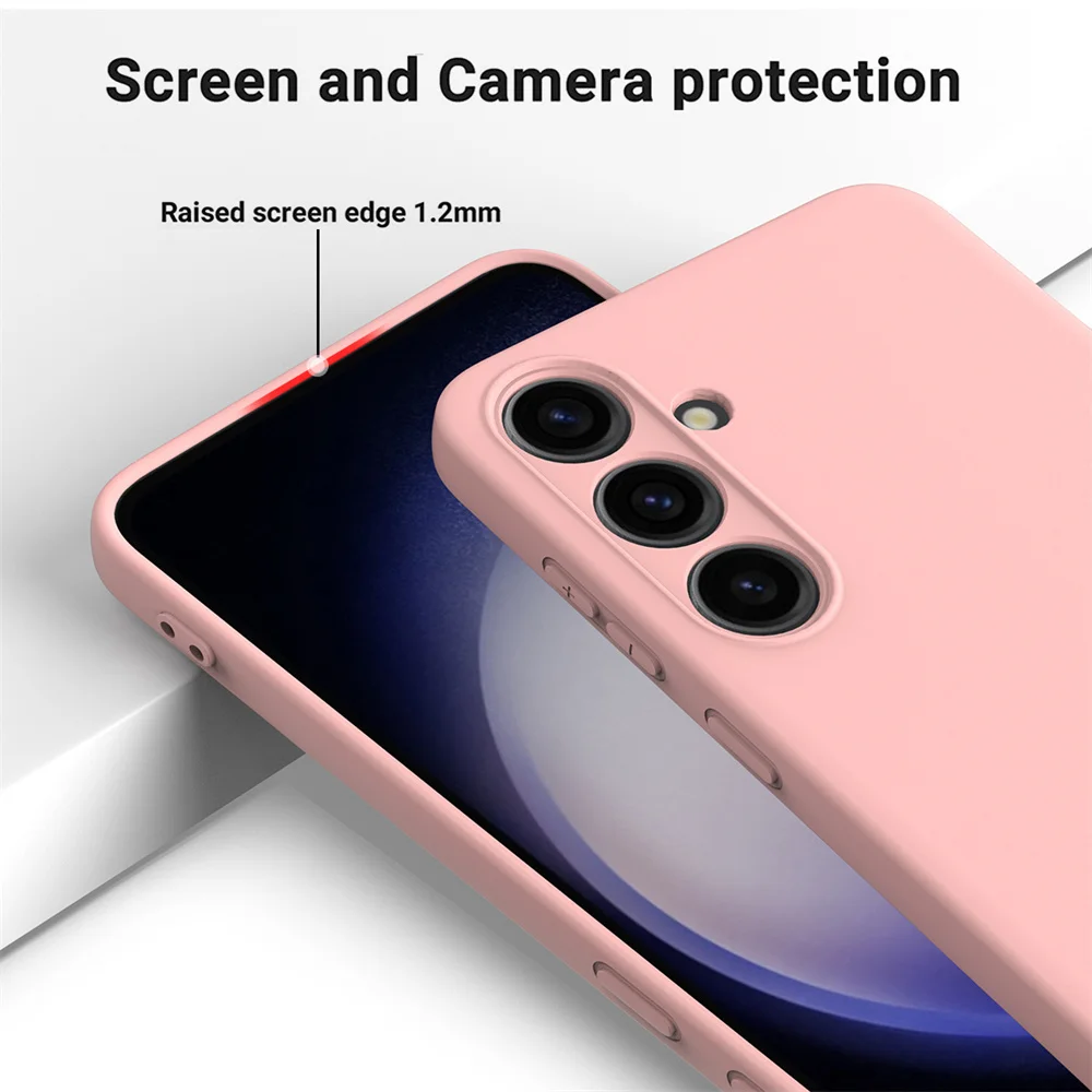 Original Samsung S25 Ultra Hülle Weiche Flüssigsilikon Stoßfeste Handy-Rückabdeckung Galaxy S20 S21 S22 S23 S24 FE Plus Ultra – Detail 6