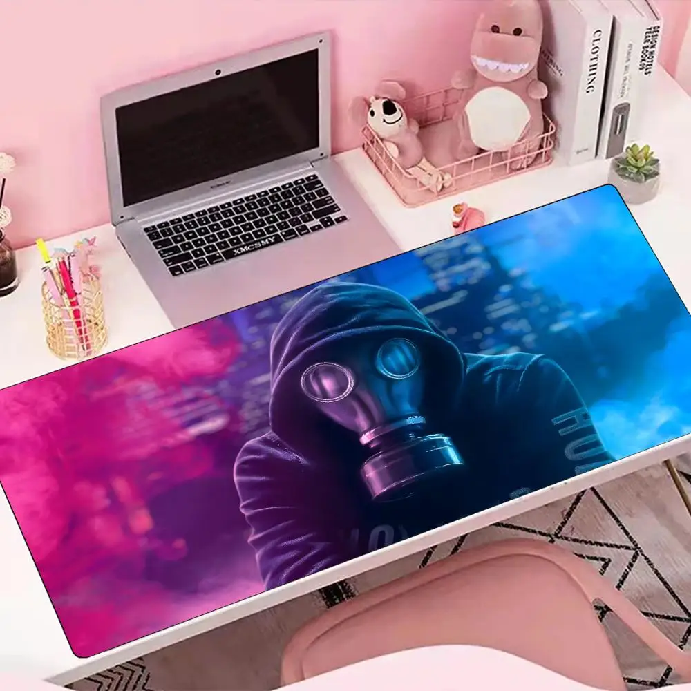 Cool hot Neon Gas Mask Street Brand  Mouse Pad Gamer Mousepad, 900x400,Deskmat, Computador,Tapete de Mesa,Gaming Mats,PC Acessor