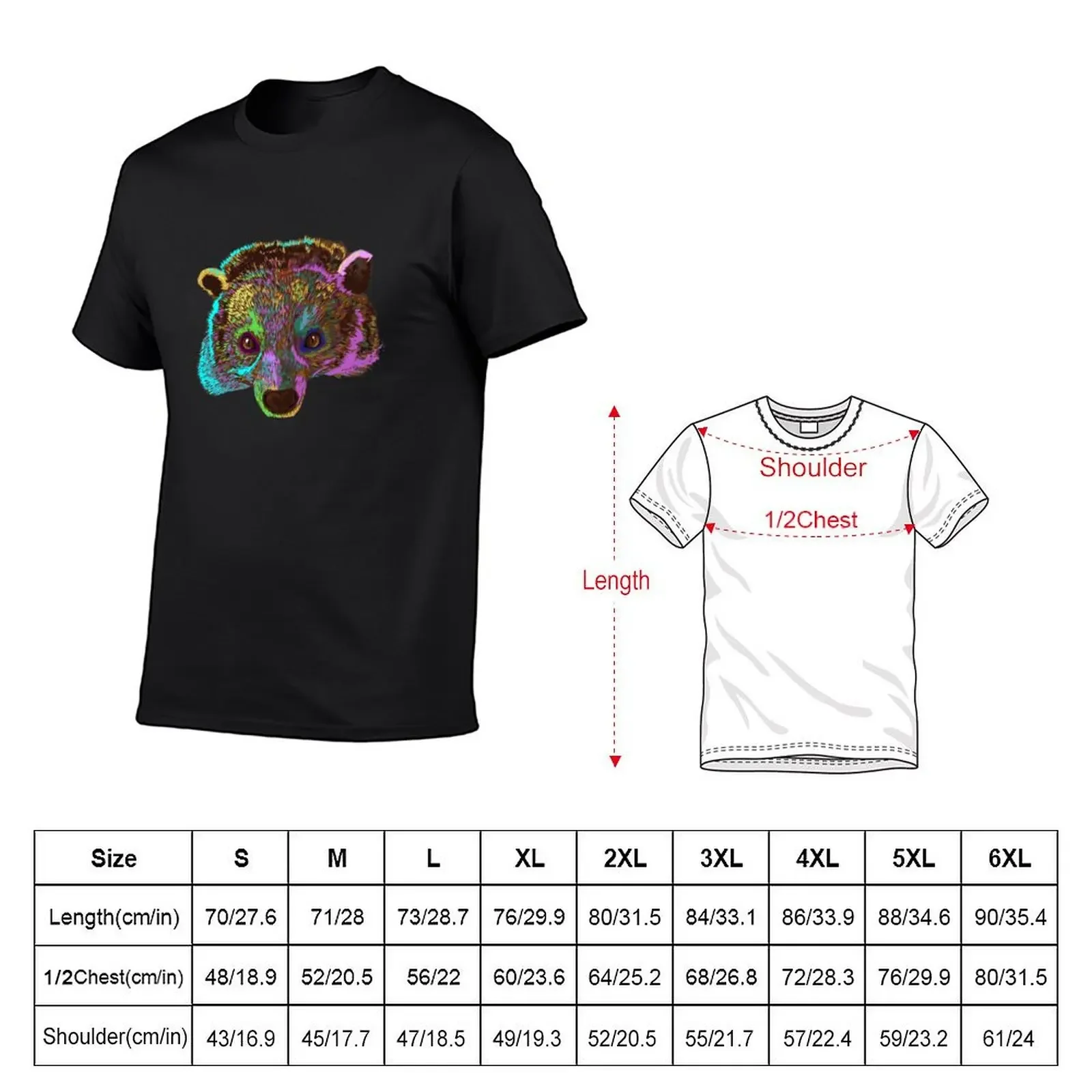 Splash Binturong Animal T-Shirt korean fashion summer tops heavy weight t shirts for men