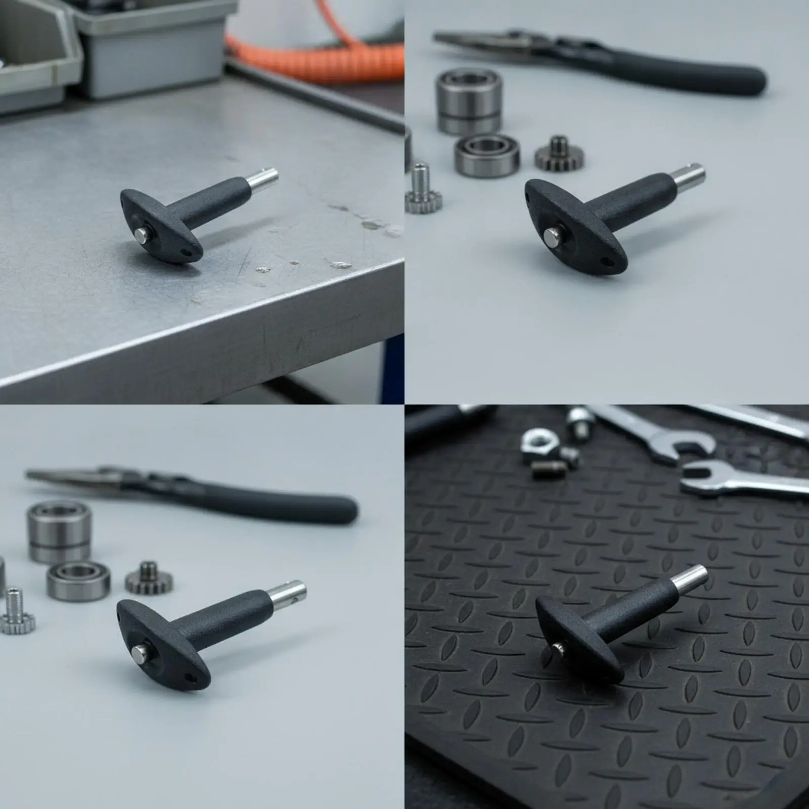 Handheld Skate Bearing Puller Tool Matte Textured Grip Metal Shaft for Wheels Inline Skates Ceramic Bearings Removal