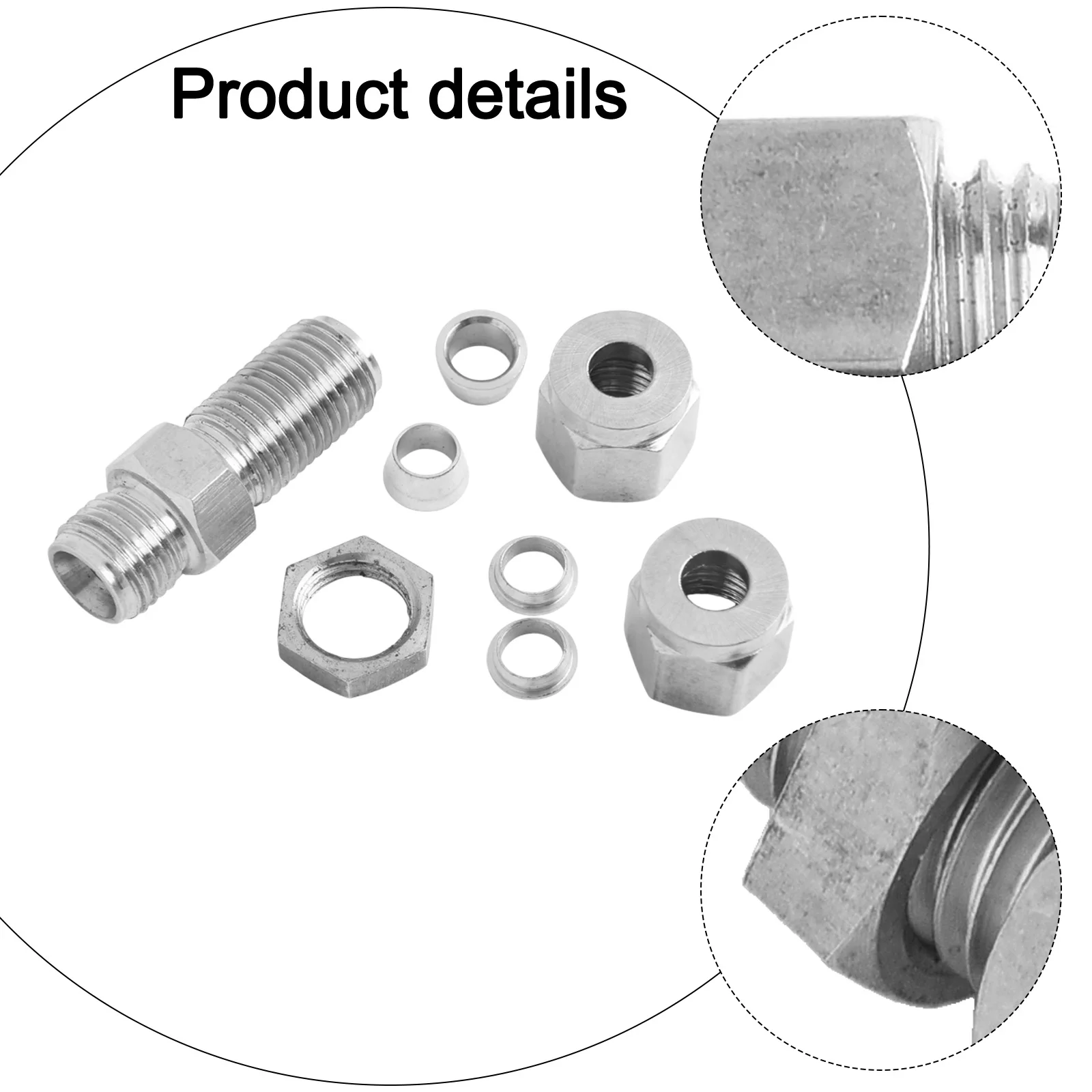 Stainless Compression Fitting Connector Fittings For Connecting And Extending Maximum Working Pressure Specification