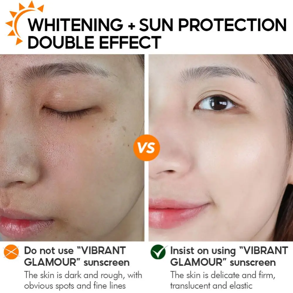 1~5PCS Whitening Sunscreen SPF50 Sunblock PA+++ Anti-UV Moisturizing Anti Aging Dust Isolation Cream Refreshing Oil Control Skin