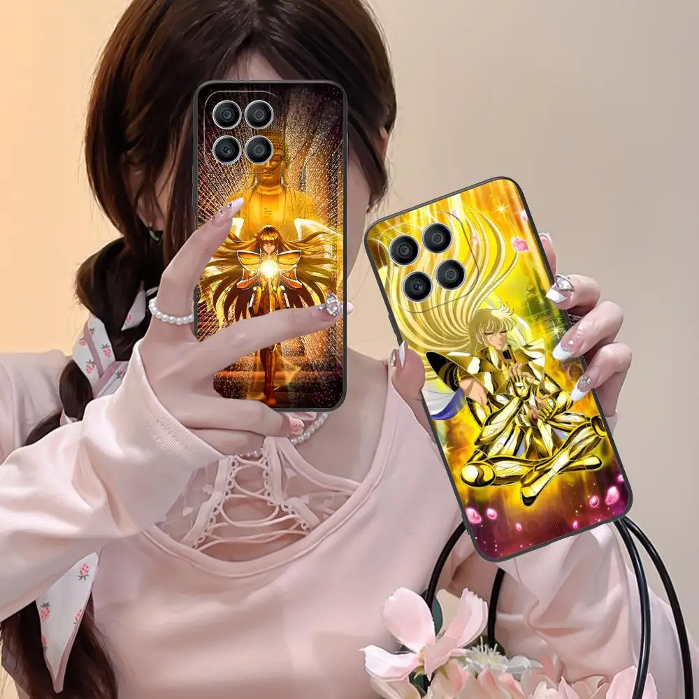 

Saint Virgo Shaka Phone Case for Honor 90 80 70 60 50 30 20 10 9 8 7 Pro S SE Lite 5G Black Pretty Cover Smartphone