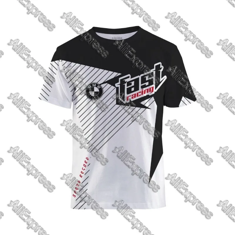 

Men's T-shirt Racing BMW Motorcycle T-shirt BMW Print T-shirt Summer Sweat-absorbing Breathable Quick-drying T-shirt 2025 New