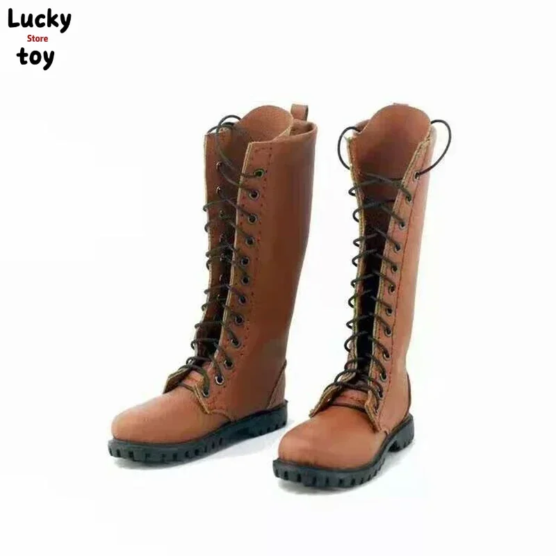 

Brown 1/6 Scale Long Combat Boots Shoes Male Solider Boots Model Fit for 12in Detachable Feet Doll Action Figures Toy