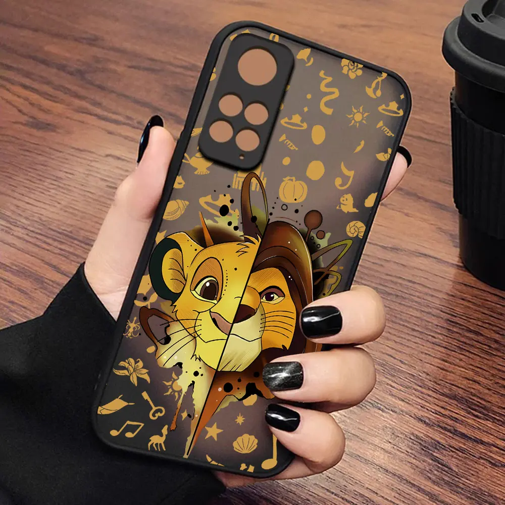 The Lion King Disneys Black Cute Phone Case For Samsung S24 S23 S22 S21 S20 S10 FE Note20 Plus Ultra 5G Matte Transparent Cover