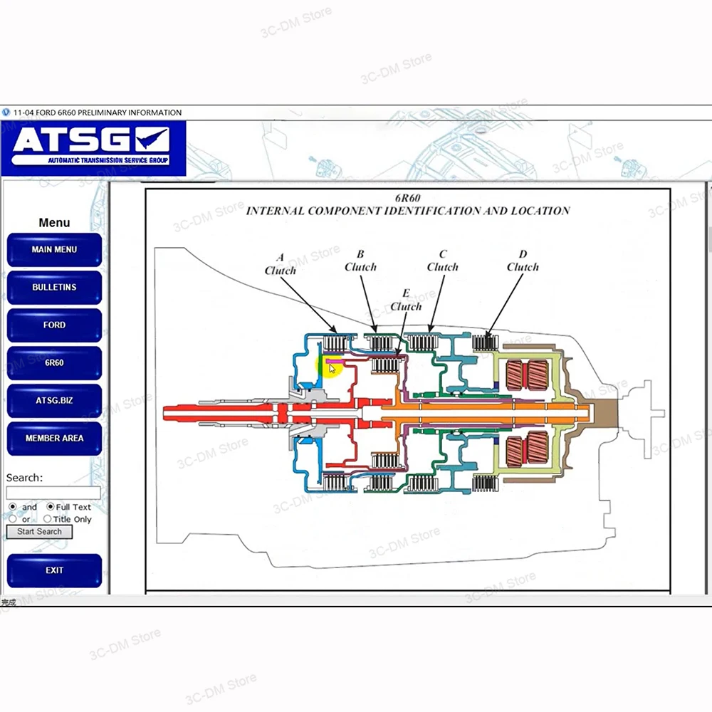 Newest 2017 ATSG software Auto Diagnostic ATSG Software transmission repair manuals ATSG gearbox repair information Automatic