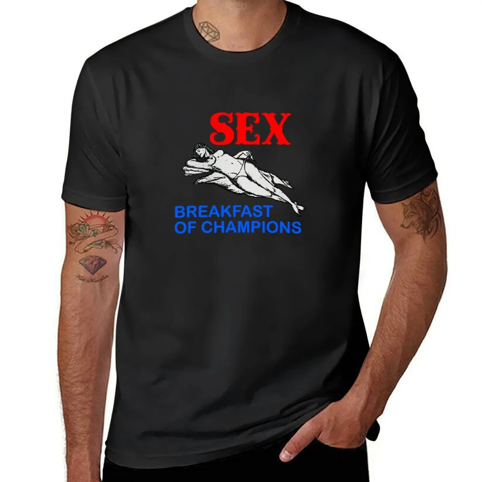 

breakfast of champions T-Shirt customs design your own funnys boys animal print mens tall t shirts