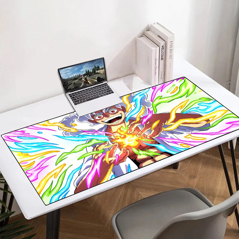 Anime Mousepad Mouse Mat Desk Mat With Pad Gaming Accessories Prime Gaming XXL Keyboard Pad Padding O-One Pieces Luffy 5 Gear