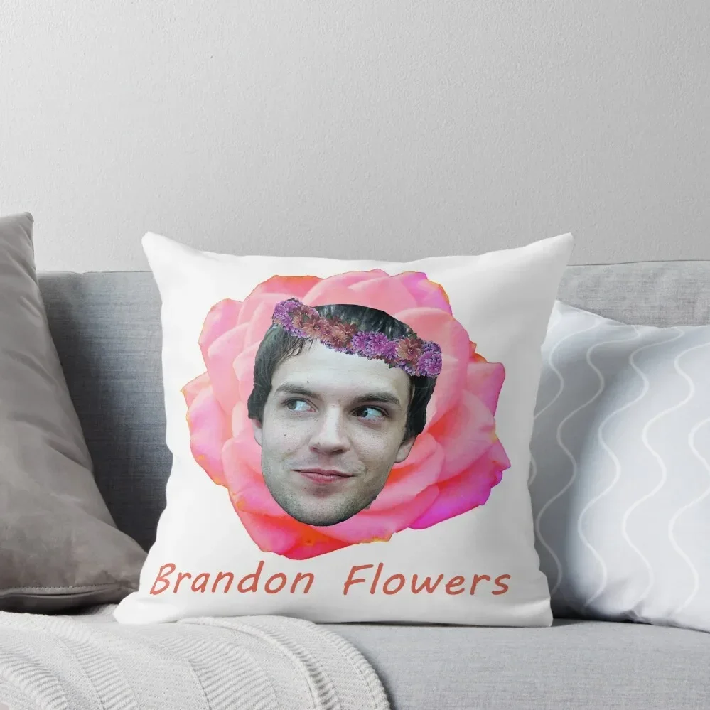 literally brandon flowers Throw Pillow Cushions For Children Decorative Cushions For Living Room Room decorating items pillow