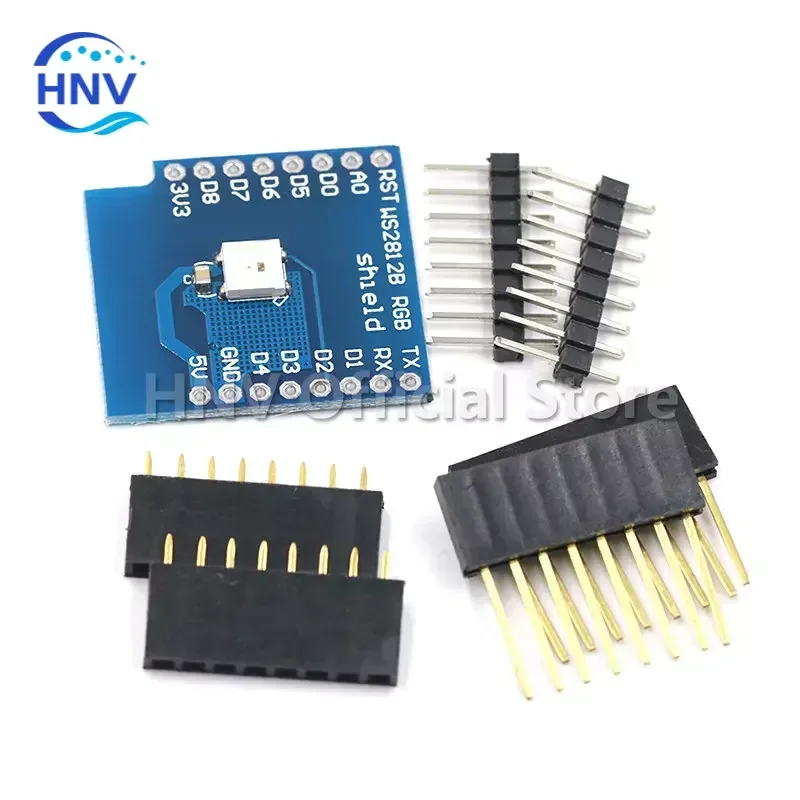 1pcs WS2812B RGB SHIELD for WeMos D1 mini BMP180