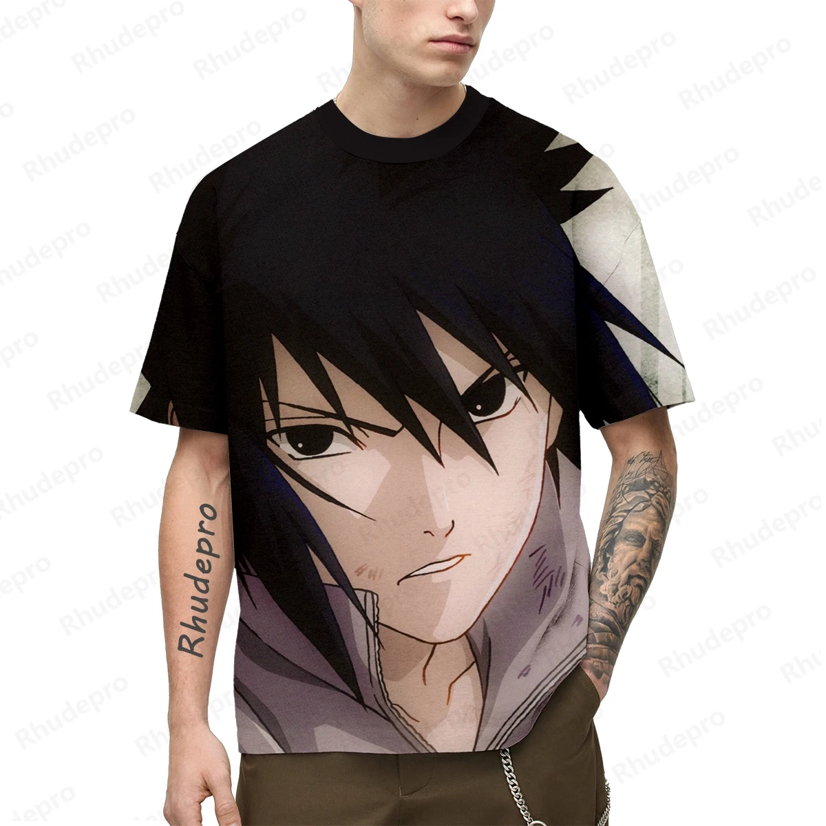 

Naruto T Shirts For Men 100-5XL Men's T-shirt Essentials New Y2k Clothes Short Sleeve Gift T-shirts Clothing Anime Oversized