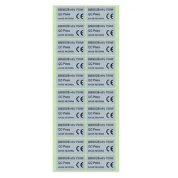 Electric Mid Drive Motor Sticker for Bafang BBS01B BBS02B BBSHD Mid Motor, Conversion Kit, 8PCs, 16PCs, 48V, 750W