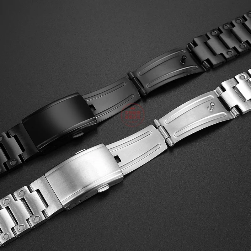 For G-SHOCK Casio GA-110GB/100/120 Black Samurai modified refined steel metal  Stainles steel bracelet with refined steel case image 6