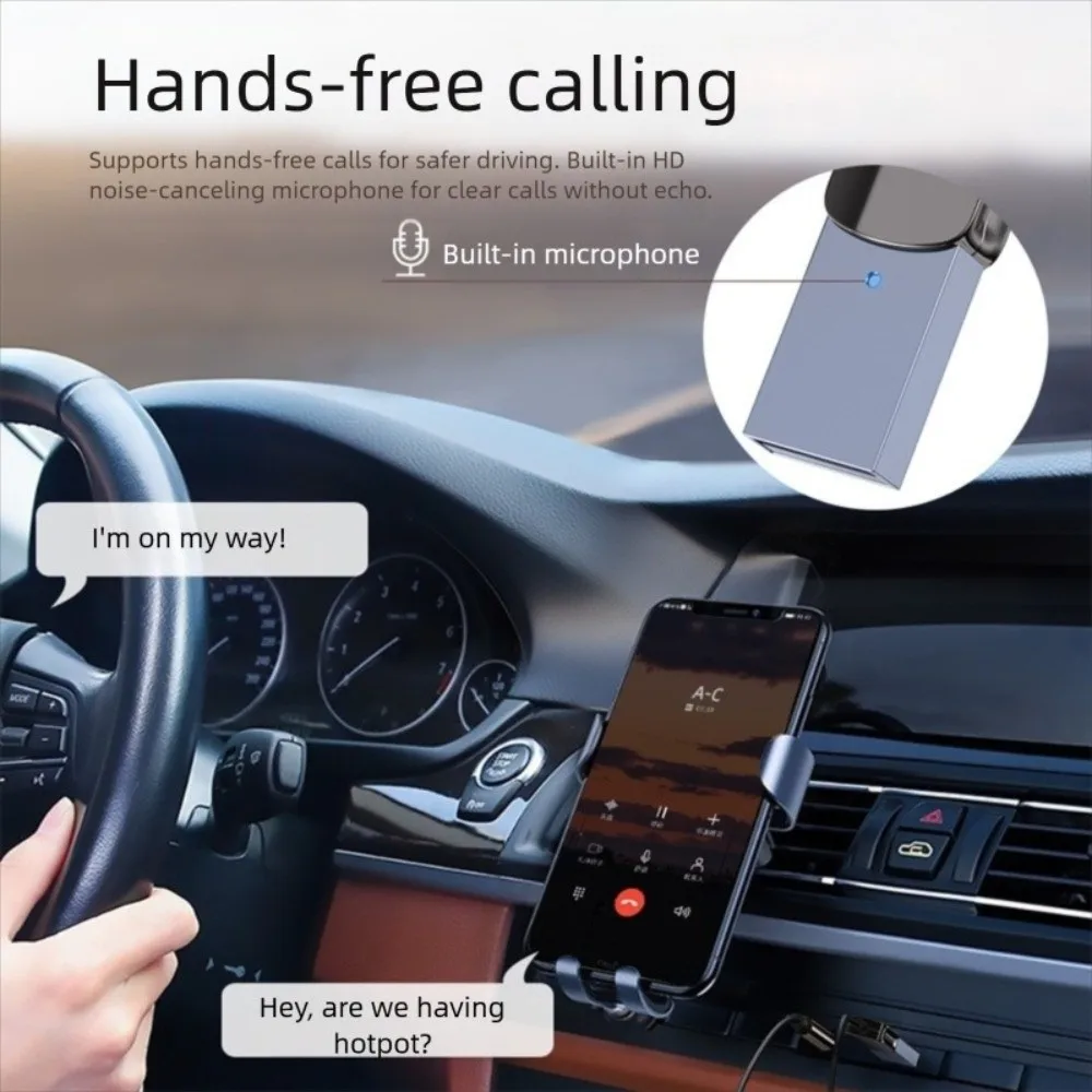 

3.5mm USB Bluetooth Receiver Aux Interface Bluetooth 5.0 Bluetooth Adapter Hands-Free Auto Connection Bluetooth Transmitter