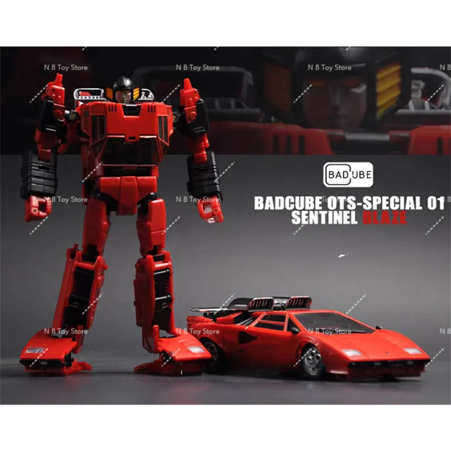 

[En Stock] Deformable BadCube OTS BC Sunstreaker Diaclone Color Con Caja Graphics