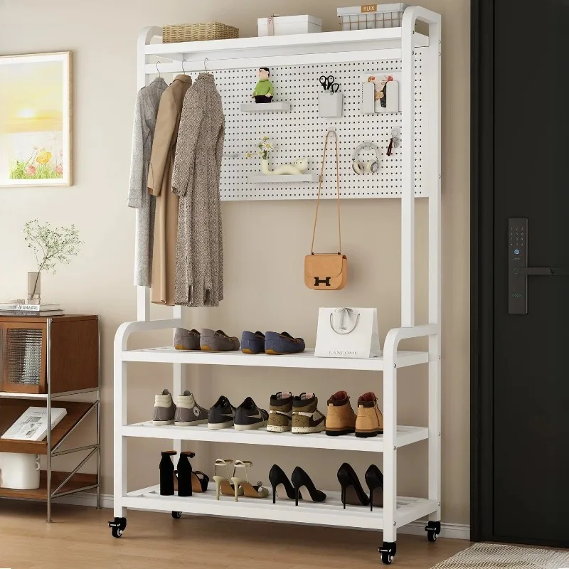 Bench Storage Clothes Stand Shelving Jacket Entryway Shoe Coat Rack Corner Designer Perchero Para Bolsos Hallway Furniture