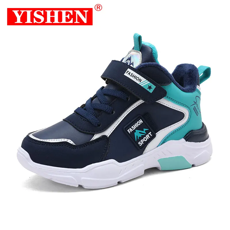 

YISHEN Kids's Sneakers Winter Casual Shoes Warm Sneaker For Boys Girls Warm Plush Sport Shoes Teenagers Zapatillas Infantiles