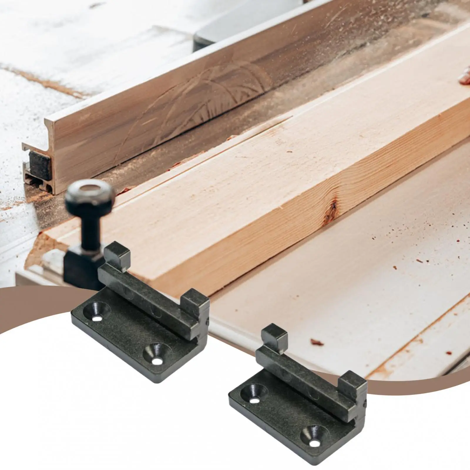 

2Pcs Saw Glide Pads Table Saw Accessory Unbreakable Spare Part Repair Equipment Garage High Performance Replacement for 4100