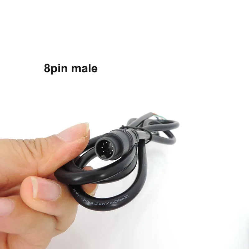 M8 6-Pin 8-Pin E-Bike Kabel Elektrofahrrad Wasserdichter Steckverbinder 1M Geschwindigkeitssensor Stecker auf Buchse Verlängerungskabel 28AWG 0,7A 5k
