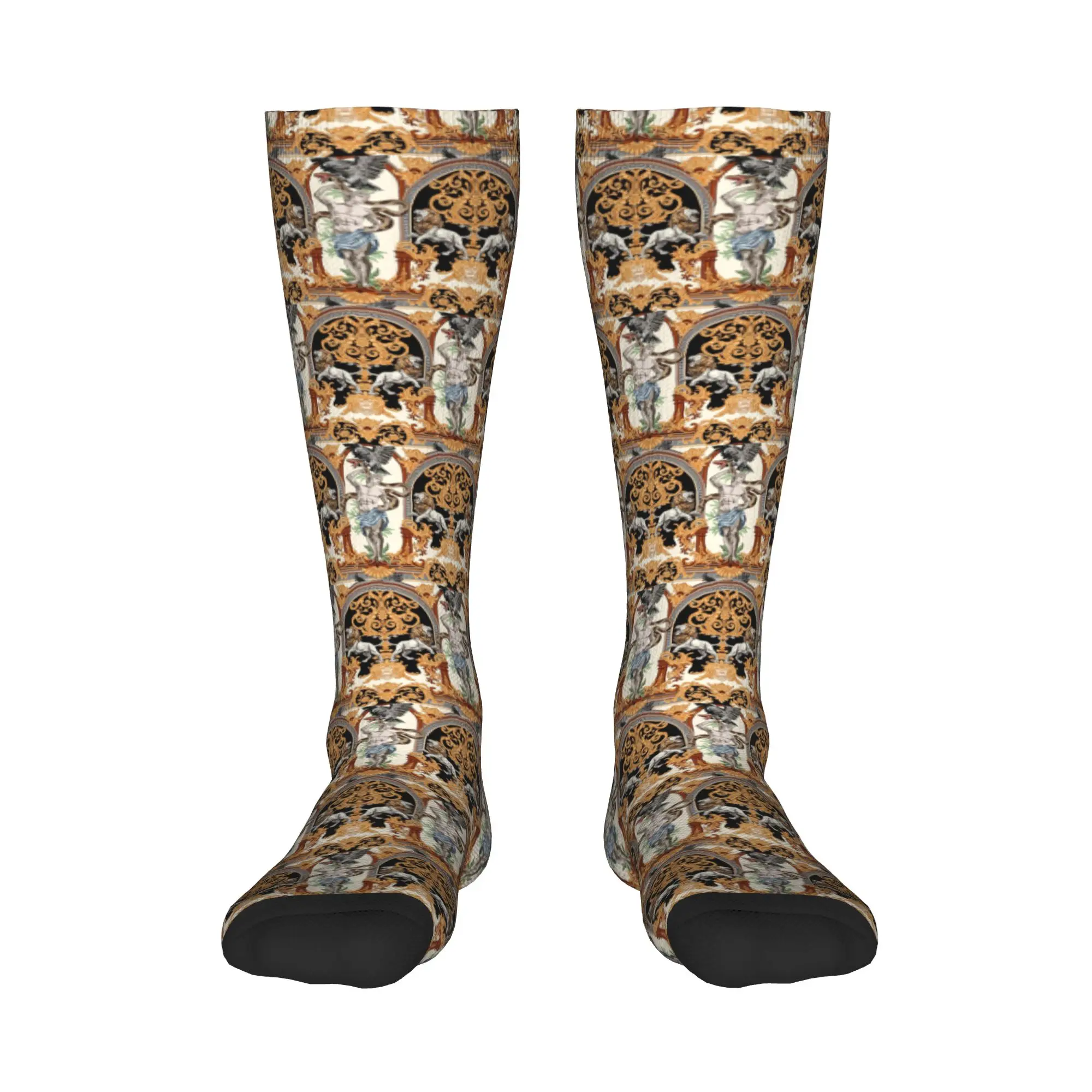 

Чулки для экипажа, артикул Аполлона, носки с древнегреческой мифологии, забавные длинные носки в стиле Харадзюку в стиле хип-хоп, аксессуары для мужчин и женщин