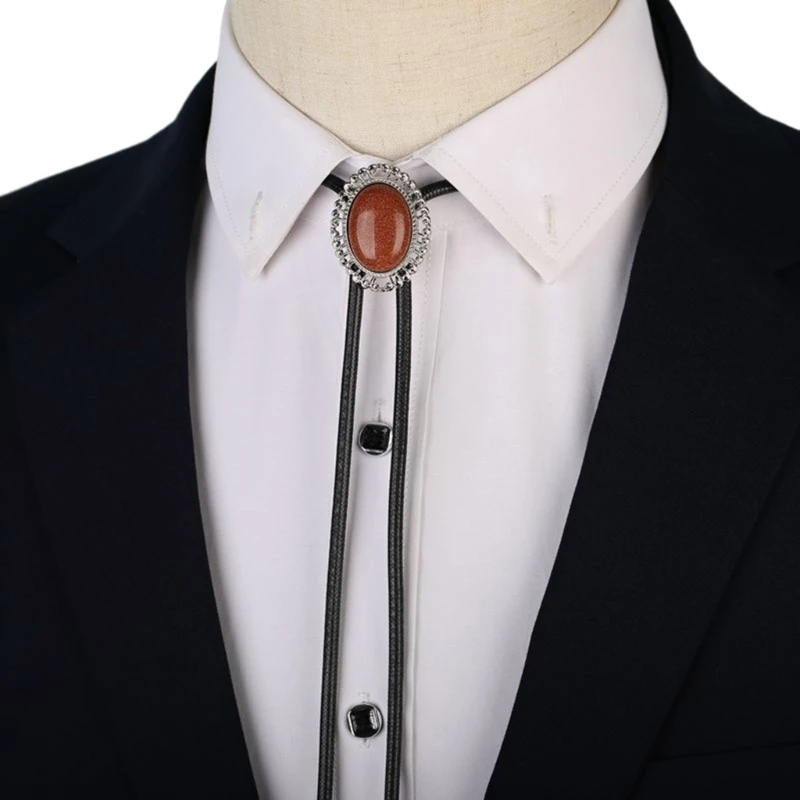 Harajuku Western Cowboy Bolo Tie for Carnival Banquet Gentleman Costume Pendant Dropship