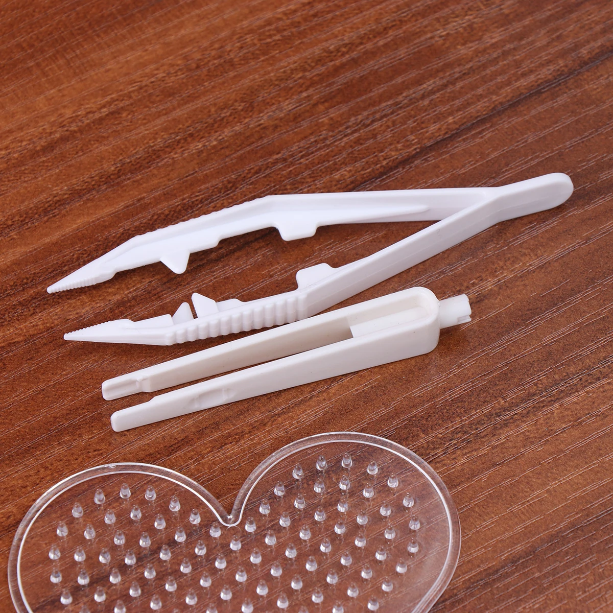 

14 PCS Bean Pin Template Set Kids Craft Beads Tool Fuse Boards DIY Educational Tools