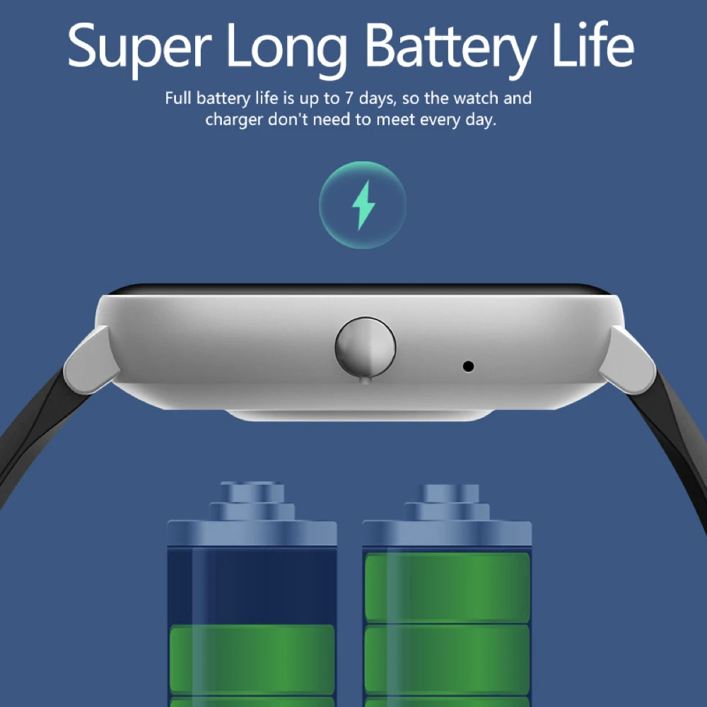 Blue Tooth Call Smartwatch Women Waterproof Smart Watch Men Sleep Health Monitoring Smart Reminder News Push Exercise Recording